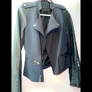 Chic Leather BCBG Max Azria  Motor Jacket